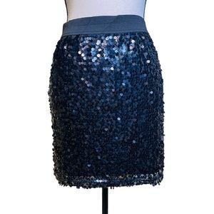 Kenar sequin mini skirt